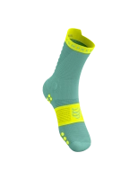 CompresSport Pro Racing Socks V4.0 Trail - Shell Blue/Safe Yellow thumbnail