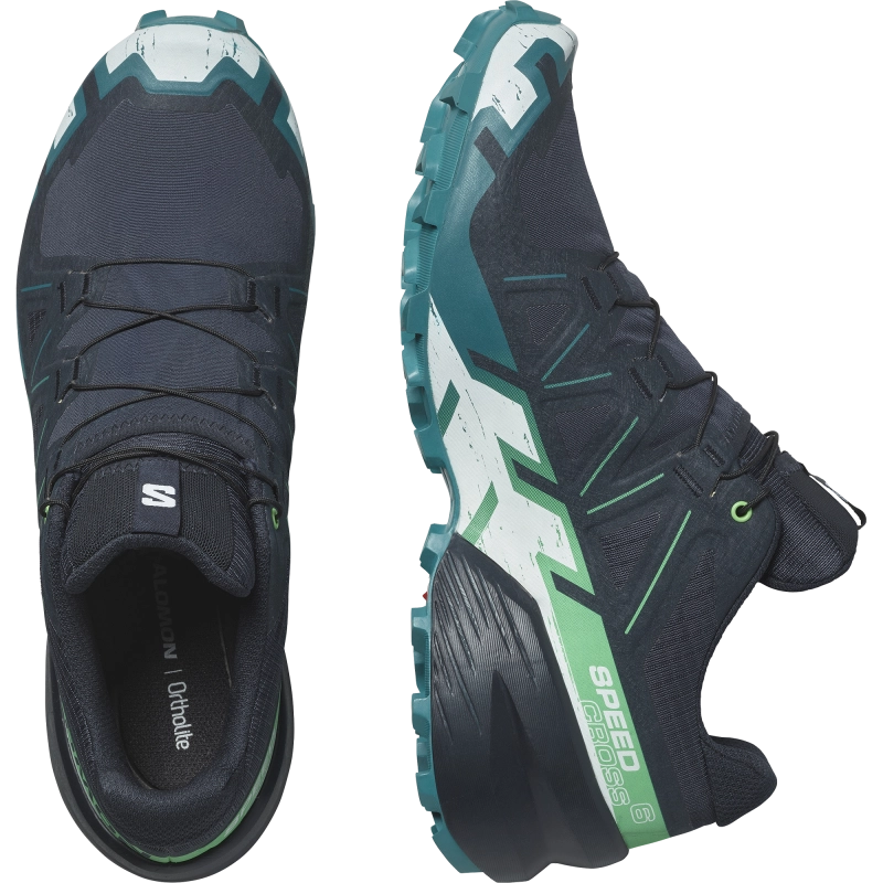 Salomon Speedcross 6 - férfi (Carbon/Tahitian Tide/White)