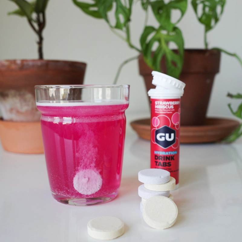 GU Hydration Drink Tabs - 12db strawberry/hibiscus (Strawberry-Hibiscus)