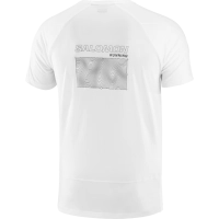 Salomon Cross Run SS Tee GFX M - White - férfi thumbnail