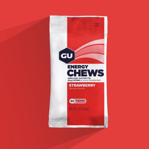 GU Chews (eper) gumicukor - 60 g