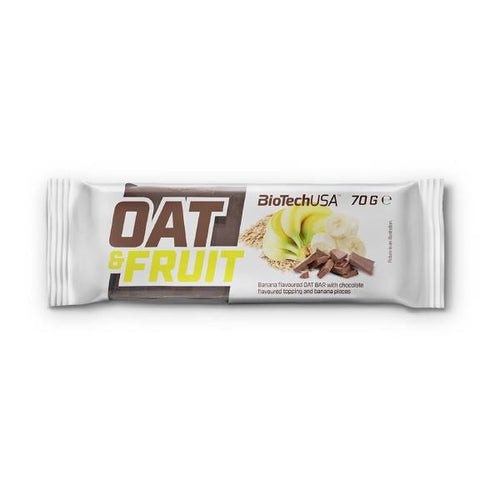 BioTech USA Oat and Fruit (banán-csokoládé) szelet - 70 g