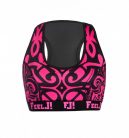 FeelJ Etno Pink PushUp Sports Bra női sportmelltartó