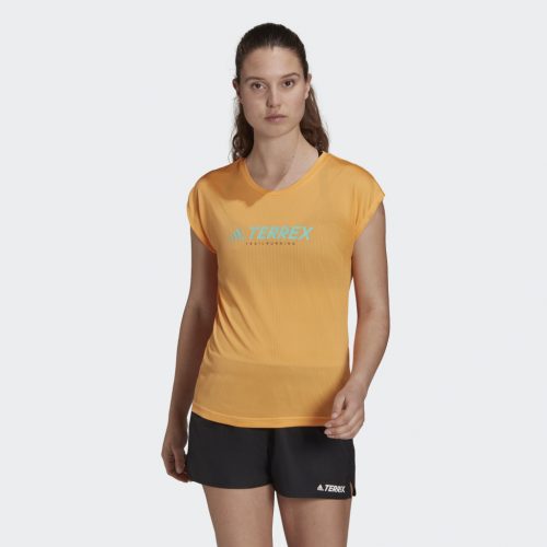 Adidas W Trail Logo T női rövid ujjú futópóló